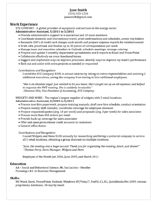 Resume Example